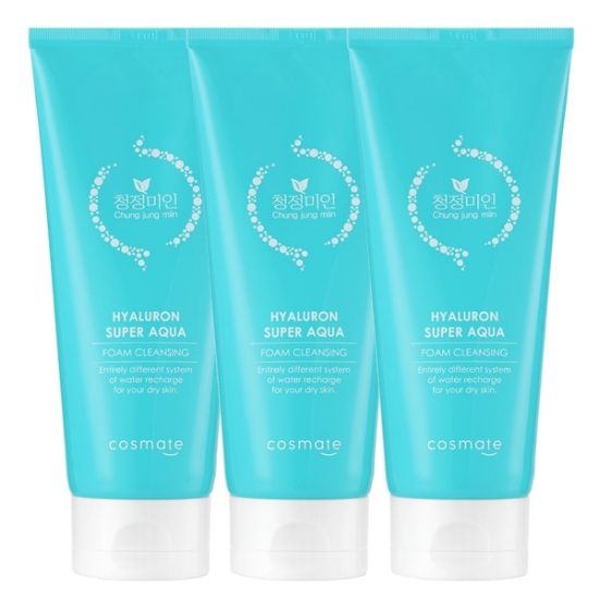 히아루론 수퍼 아쿠아 폼클렌징 200ml 3개