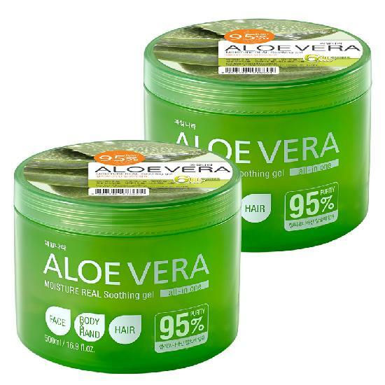 과일나라 알로에 수딩젤 500ml 2개 알로에베라 대용량 진정 보습