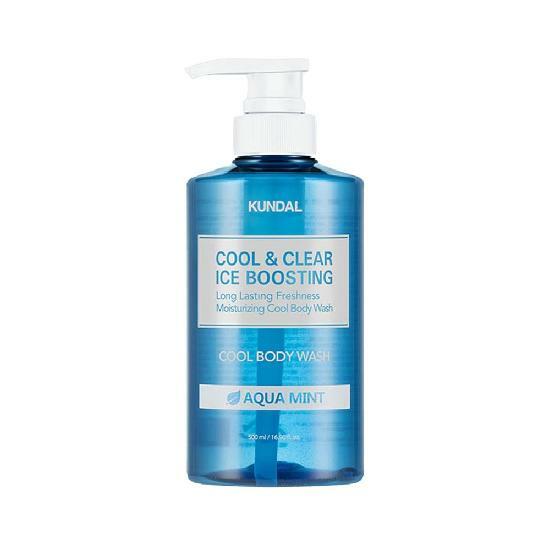 쿤달 쿨 앤 클리어 아이스 부스팅 쿨 바디워시 아쿠아민트 500ml x1개