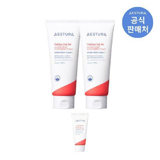 에스트라 테라크네365 클리어 딥 클렌징 폼 200g 2개
