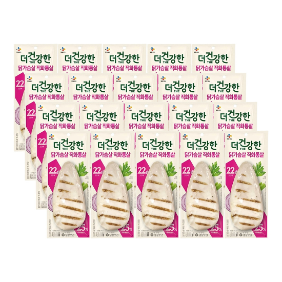 CJ제일제당 더건강한 닭가슴살 직화 통살구이 100g x20개
