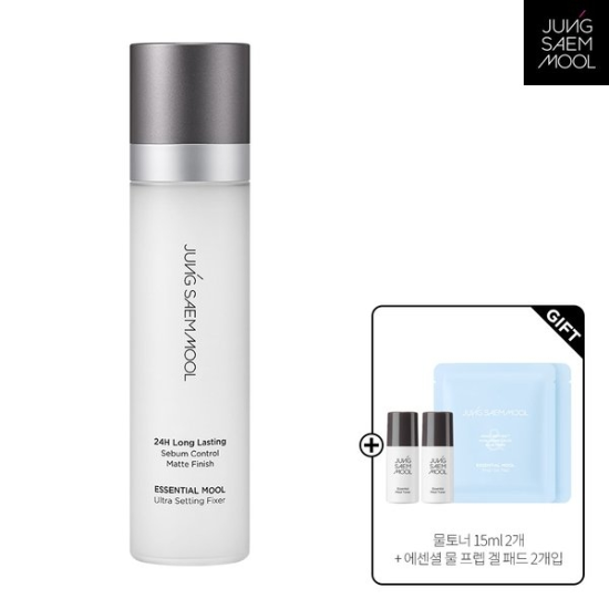 (신세계강남점)정샘물 에센셜 물 울트라 세팅 픽서 120ml(+물토너 15ml X 2개+프렙 겔 패드 2개입 X 2개)