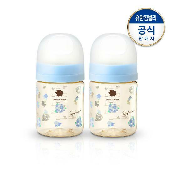 베베그로우 PPSU 수국 젖병 트윈팩 160ml(노꼭지)
