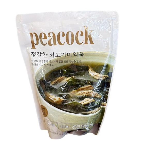 피코크 정갈한 쇠고기미역국 500g x 1개 아이스박스포장 po404487