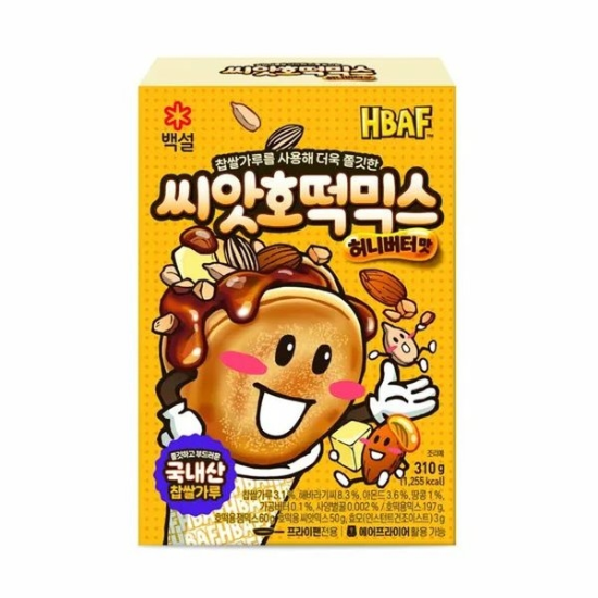 (신세계의정부점)CJ 백설 HBAF 씨앗호떡믹스 허니버터맛 310G