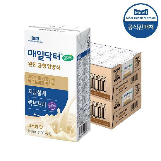 셀렉스 매일닥터 완전균형영양식 고소한맛 190ML 48팩