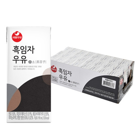 서울우유 흑임자우유 190mlx24개