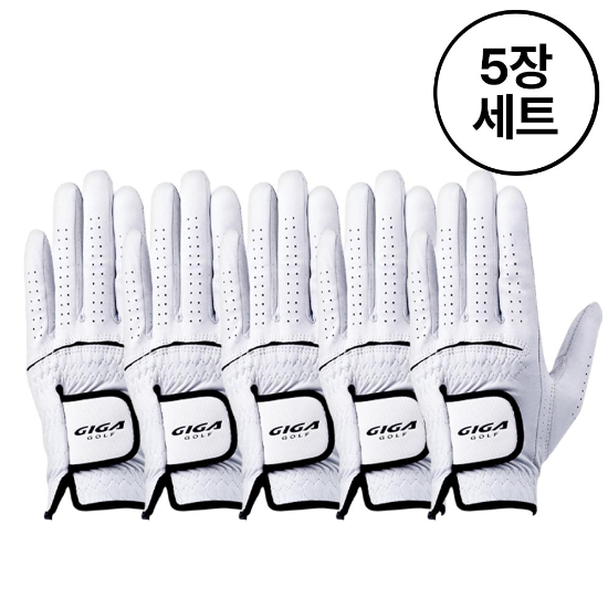 기가골프 양피장갑 남성용(한손)GA2213 5장세트
