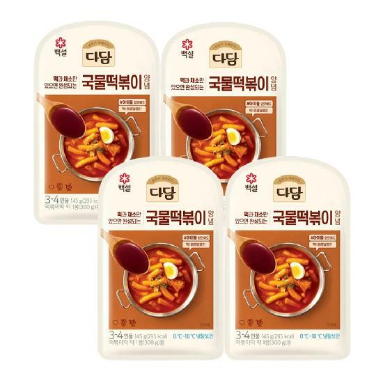 CJ 백설 다담 국물떡볶이양념145g x4개