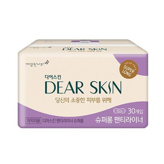 (신세계의정부점)깨끗한나라 디어스킨 슈퍼롱 팬티라이너 30개입
