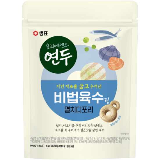 (신세계의정부점)연두 비법육수링 멸치디포리 80g