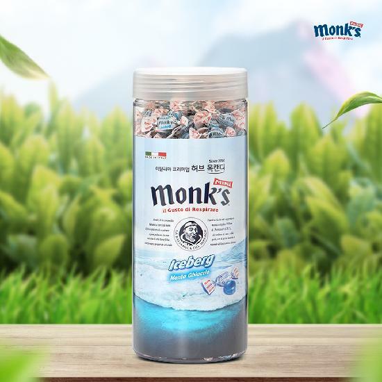 몽스 아이스버그 캔디 520g 허브 목캔디