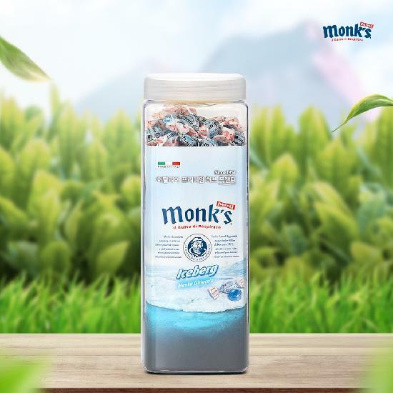 몽스 아이스버그 캔디 350g 허브 목캔디