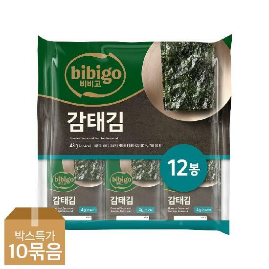 CJ 비비고 감태김 (4gx12ea) x10개