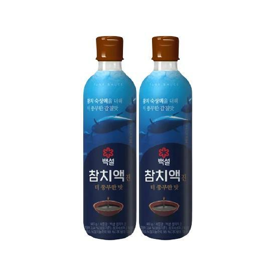 CJ 백설 참치액 진더풍부한맛 900g x2개
