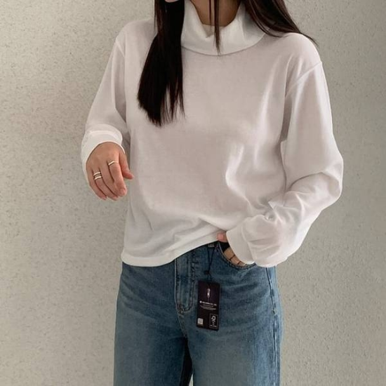 라멜라 / 터틀 하이넥 루즈 티셔츠[중지]9