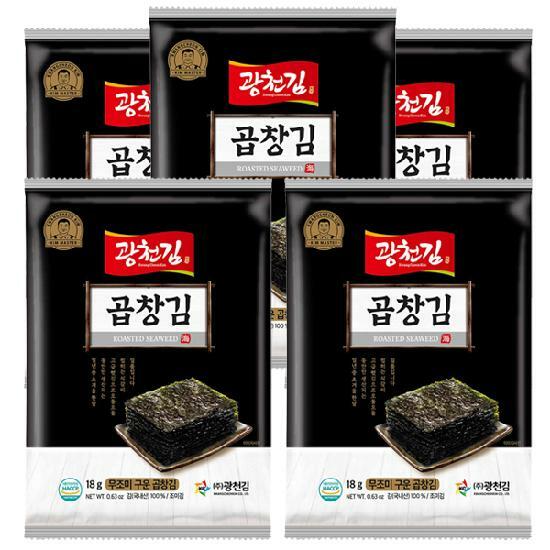 광천김 무조미 곱창김 전장김 10봉/구운김