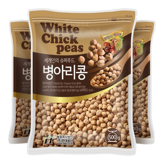 수입 병아리콩 1.5kg (500gx3봉)