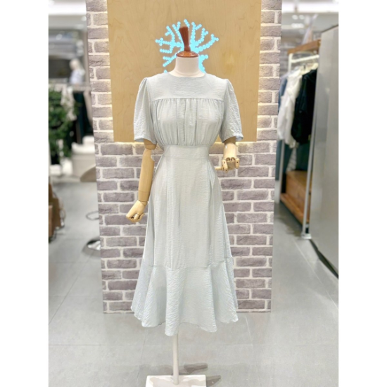 (광주신세계)허리스트랩 셔링 원피스 (LC41F7OP008B)