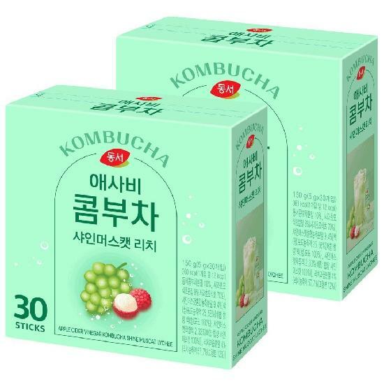 동서 애사비 콤부차 샤인머스캣 리치 30Tx2개