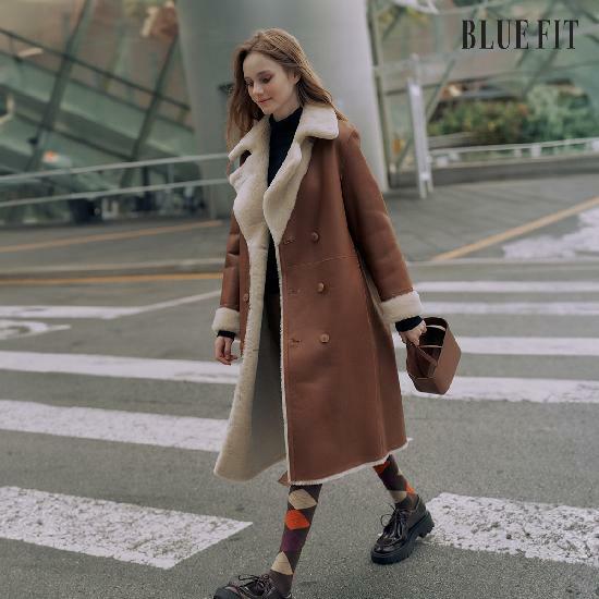 [삼성카드5%할인][론칭가 159만원→ 60만원↓] 블루핏X로보 스페인 라도마 더블 롱 무스탕 (리버시블) 5