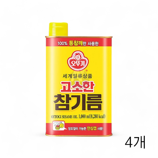 오뚜기 고소한참기름 1L 4개
