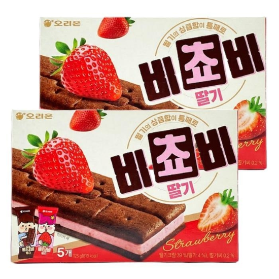 오리온 비쵸비 딸기 125g x 2개