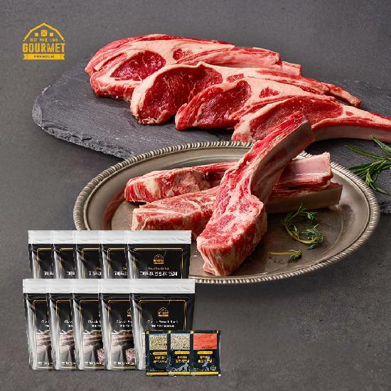 고메프리미엄 양갈비 반반 세트 250g*10팩(소스증정)