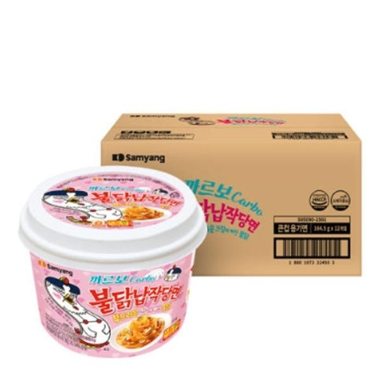 삼양식품 까르보불닭납작당면 164.5g, 24개