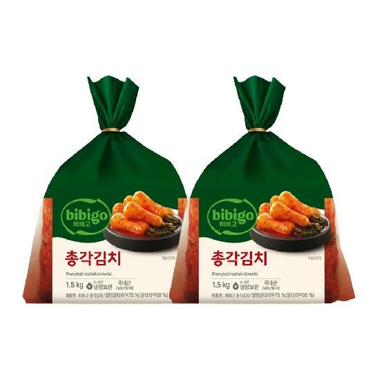 CJ제일제당 비비고 총각김치 1.5kg x2개