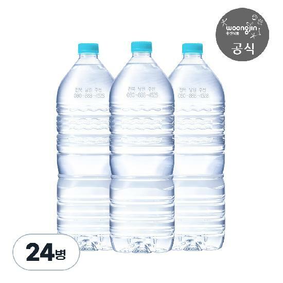웅진식품 가야G워터 무라벨 생수 2L X 24병