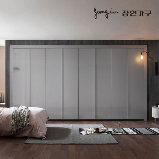 장인가구 드홈 글로우 여닫이 붙박이장 30CM
