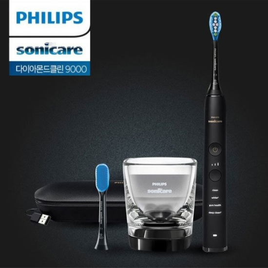 PHILIPS 필립스 소닉케어 전동칫솔 HX9912/51/블랙/음파진동/4단모드/3단계 강도
