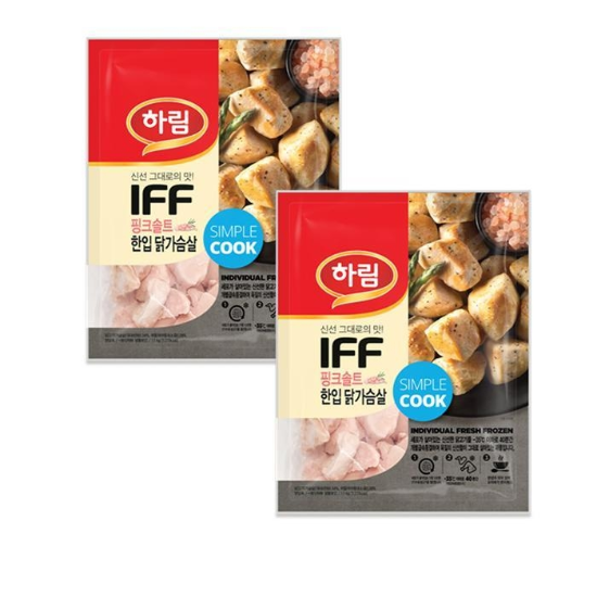27438130-하림 IFF 핑크솔트 한입 닭가슴살 1.1kg 2봉
