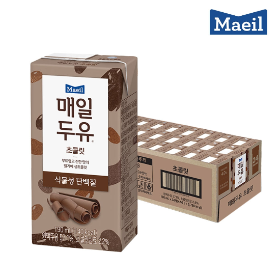 매일유업 초콜릿 식물성단백질 190ml 24팩
