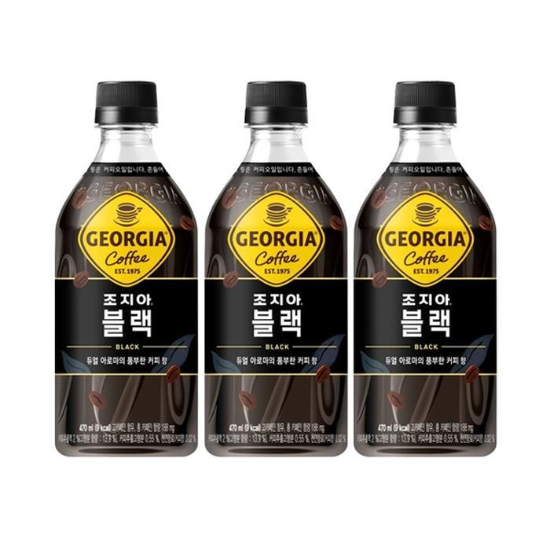 [(주)셀러허브]무료배송 조지아 크래프트 블랙 470ml x 24개pet
