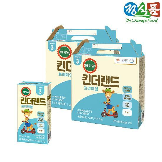 베지밀 킨더랜드 프리미엄 3단계 190mlx16팩x2박스 (32팩)