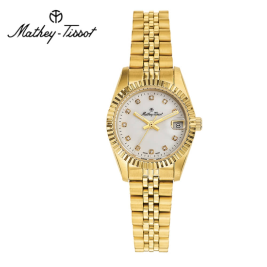 메티티솟 Mathey-Tissot 여성 메탈밴드시계 D710PI