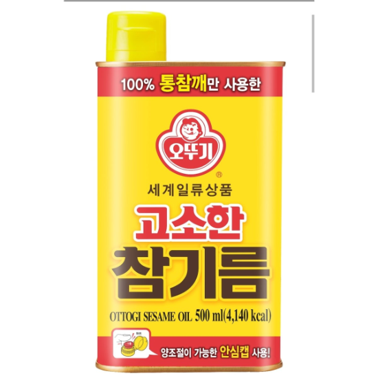 (신세계의정부점)오뚜기 고소한 참기름 500ml (1개)