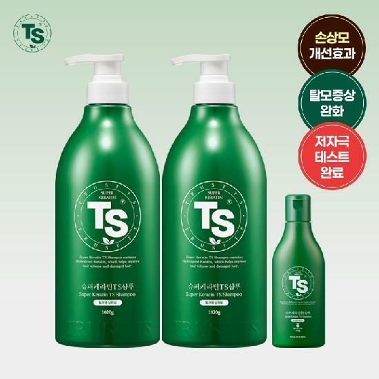 TS 슈퍼케라틴샴푸 1,020g*2개 + 슈퍼케라틴샴푸 100g*1개