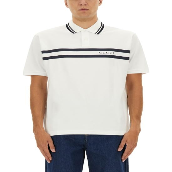 [해외배송] 25FW 구찌 폴로 티셔츠 788016 XJGJX9081 WHITE