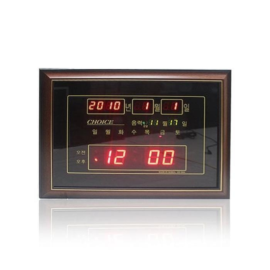 CE 이무 카렌다벽걸이 디지털시계 CH-5004 벽에거는