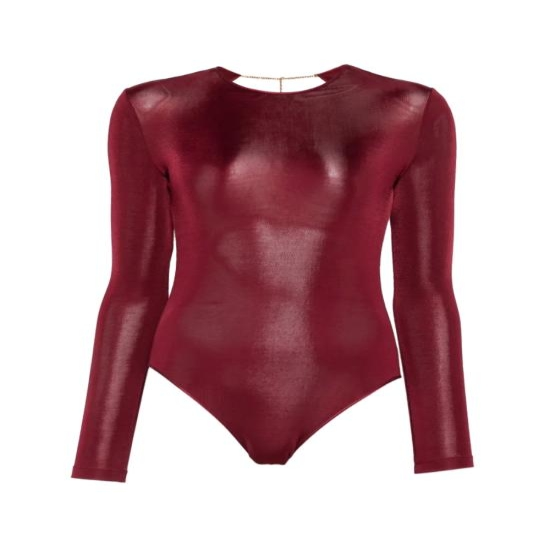 [해외배송] 26FW 생로랑 바디수트 티셔츠 876794 Y38DS5860 Bordeaux
