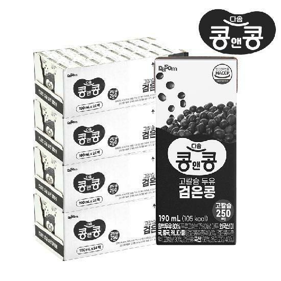 콩앤콩 고칼슘두유 검은콩 96팩