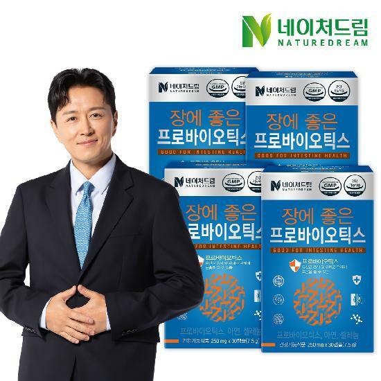 네이처드림 장에 좋은 프로바이오틱스 250mg x 30캡슐(7.5g) 4박스