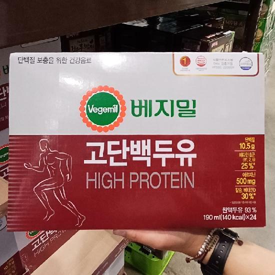 베지밀 고단백 두유 190ml x 24