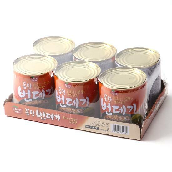 동원 번데기 통조림 280g x 6캔 / 술안주 번데기캔
