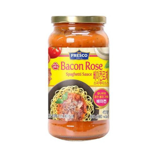 (신세계의정부점)오뚜기 프레스코 베이컨로제스파게티소스600g(증정스파게티면110g)1개