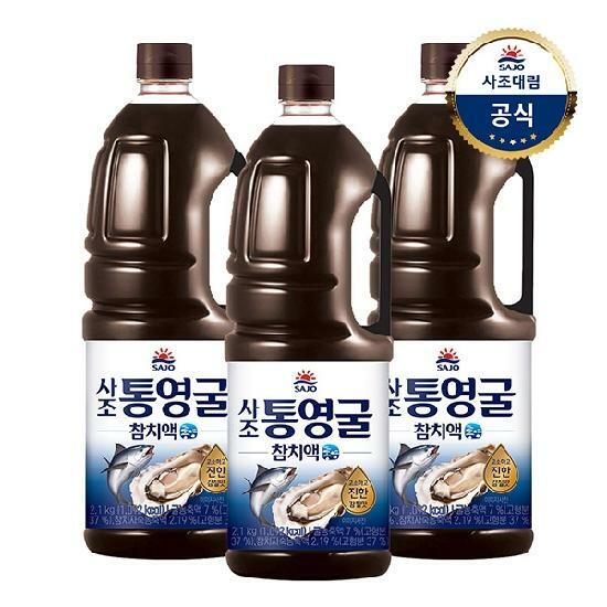 사조대림ㅣ통영굴 참치액 2.1kg x3개