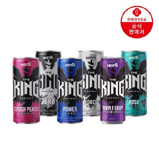 [본사직영] 롯데 핫식스 더킹 355ml x 24캔 6종